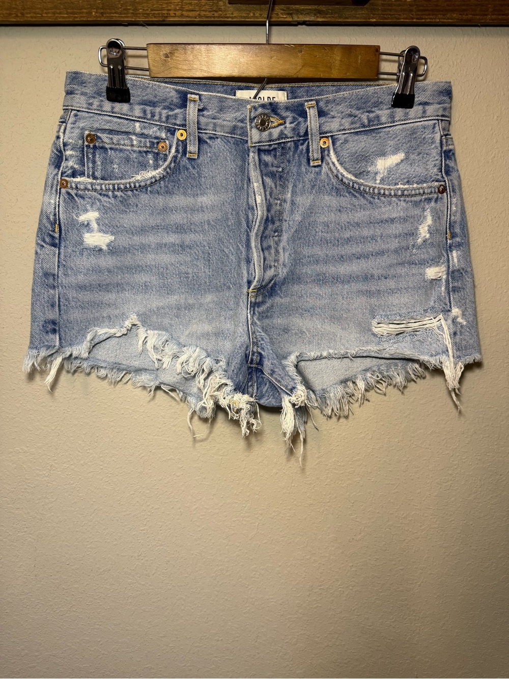AGOLDE Parker Vintage Cut Off Short in Swapmeet Size 27 - Picture 6 of 15